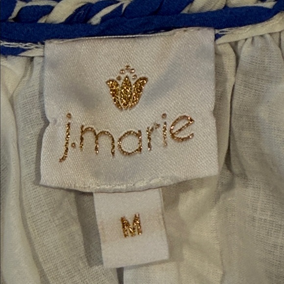 J.Marie Laken Braided Straps Scoop Neckline Sleeveless Tiered Midi Dress Med NWT - Picture 5 of 9